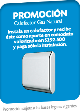 Calefactores a Gas Natural